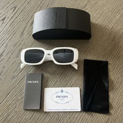 White Prada sunglasses