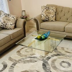 Hughes Sofa And Loveseat Set In Excellent Condition 