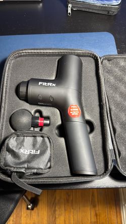 FitRx Muscle Massage Gun for Muscle Recovery, 6 Speed Settings, Rechargeable, Black