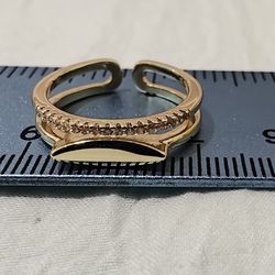 6-6.5 Ring Size Gold Plated 