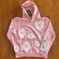 Pink Authentic Denim Hoodie 