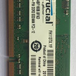 Cruxial 2gb Pc3 Laptop Ram