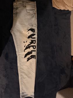 Purple jeans