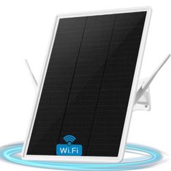 WiFi Extender Signal Booster Solar Battery Outdoor, Long Range up to 300-feet, Internet 2.4G WiFi Extender Booster, Wireless Signal Booster WiFi Repea