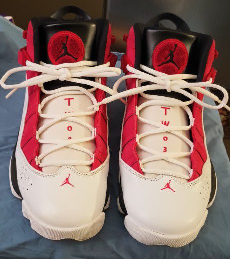 Jordan 6 Rings "White Carmine" Size 10