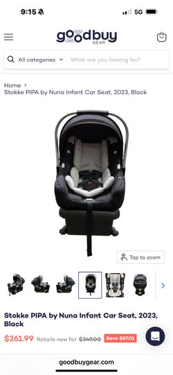 Stokke PIPA by Nuna Infant Car Seat, 2023, Black 