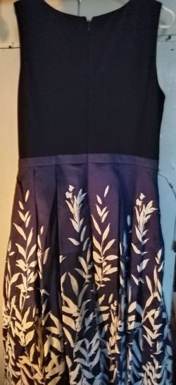 Blue floral floor length  formal gown/dress