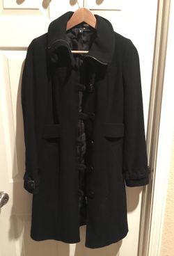 H&M black coat size 6