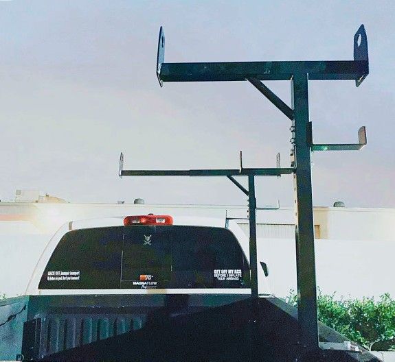 New in box side mount 400 lbs capacity commercial contractor pickup truck bed universal adjustable ladder rack truck rack