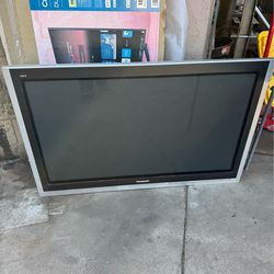 55” Panasonic Plasma TV With Remote, Stand Not Included