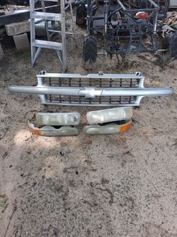 2001 chevy grill,headlights &parking lights