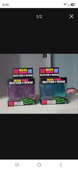 Needoh Nice Cube Glitter And Glow blue