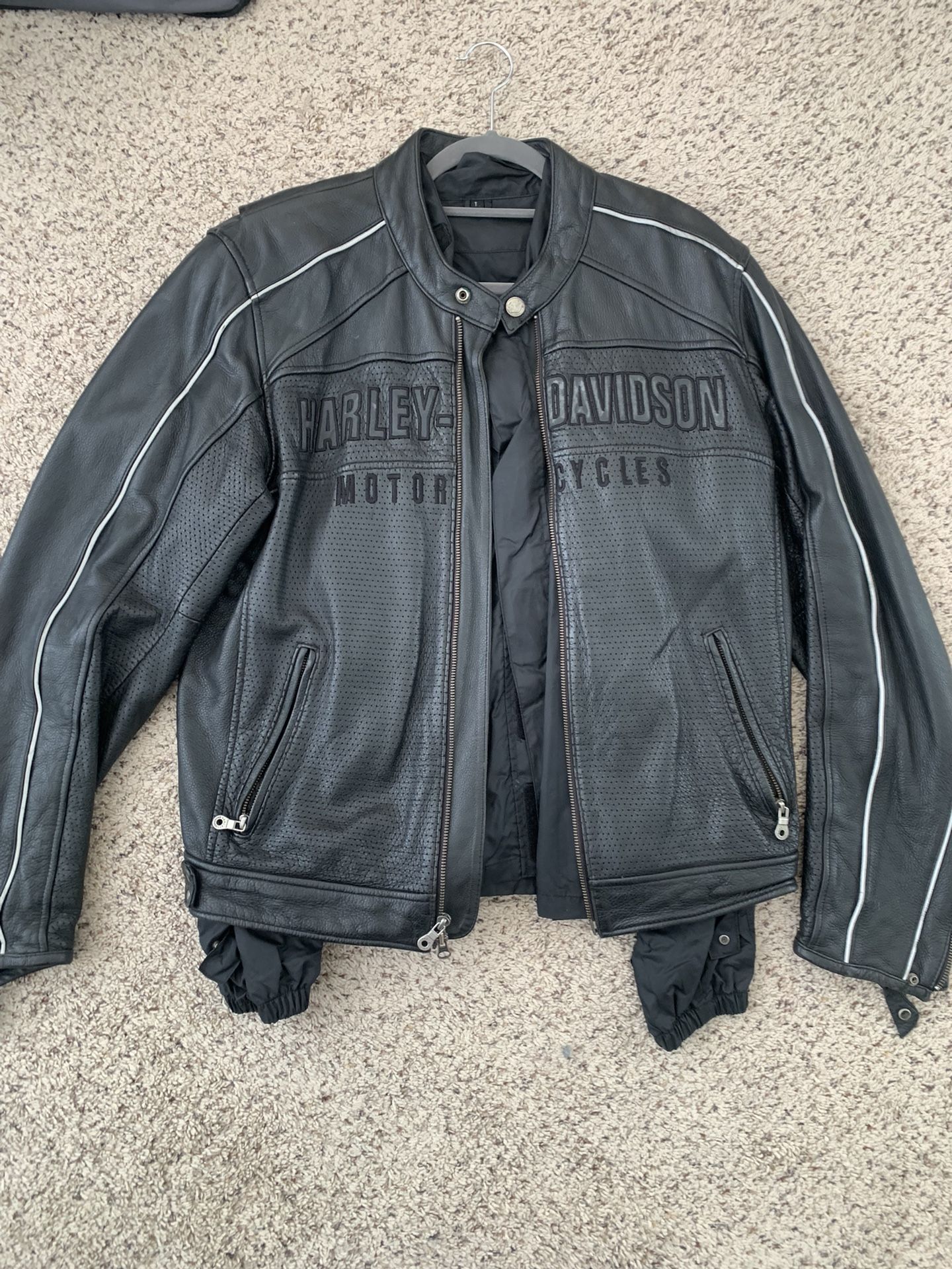 Genuine Harley Jacket- Perforated Leather