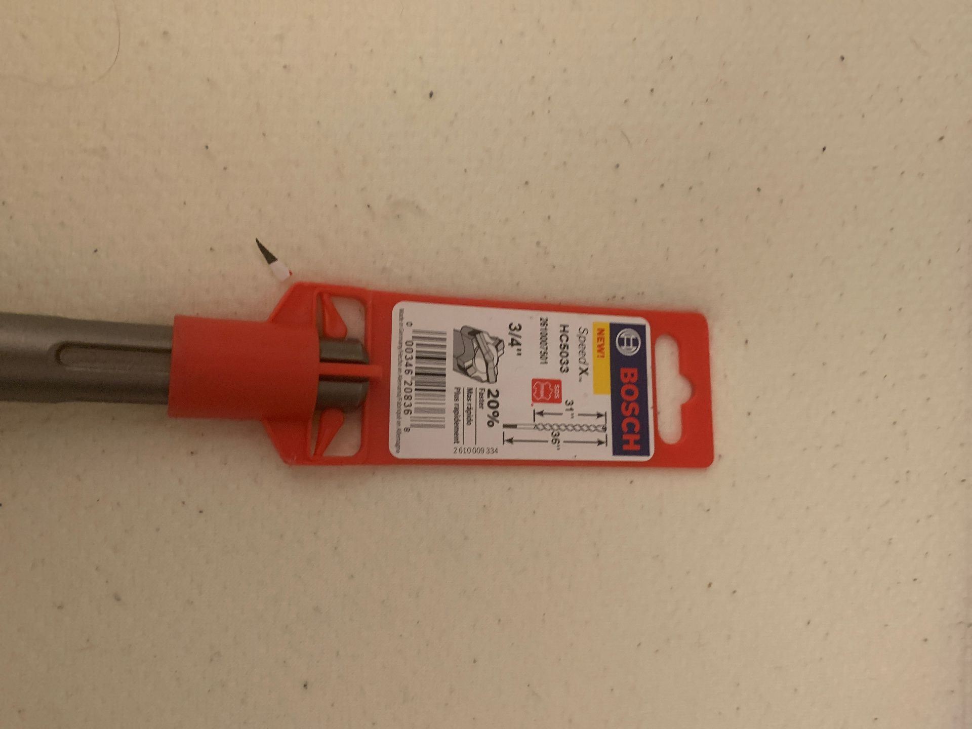 Bosch 3/4 in drill bit