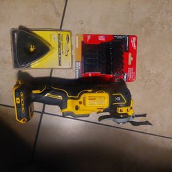 Dewalt Multitool And 5 BLADEs  Milwaukee  115.00
