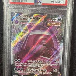 PSA 10 Gengar VMAX 157/264 Fusion Strike Ultra Rare Holo Pokemon TCG