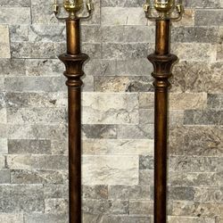 Pair Of Vintage Lamps w/ Elephant Base