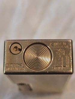 Dunhill 18ct Gold Plated Yellow Lacquered Rollagas Lighter