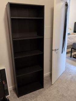 Black IKEA bookcase
