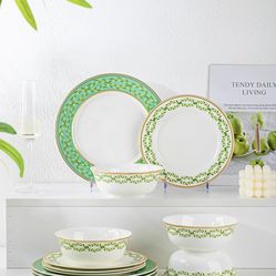 New fhgnysm High Bone China Dinnerware Set, 12-Piece. Russell/Boulder area