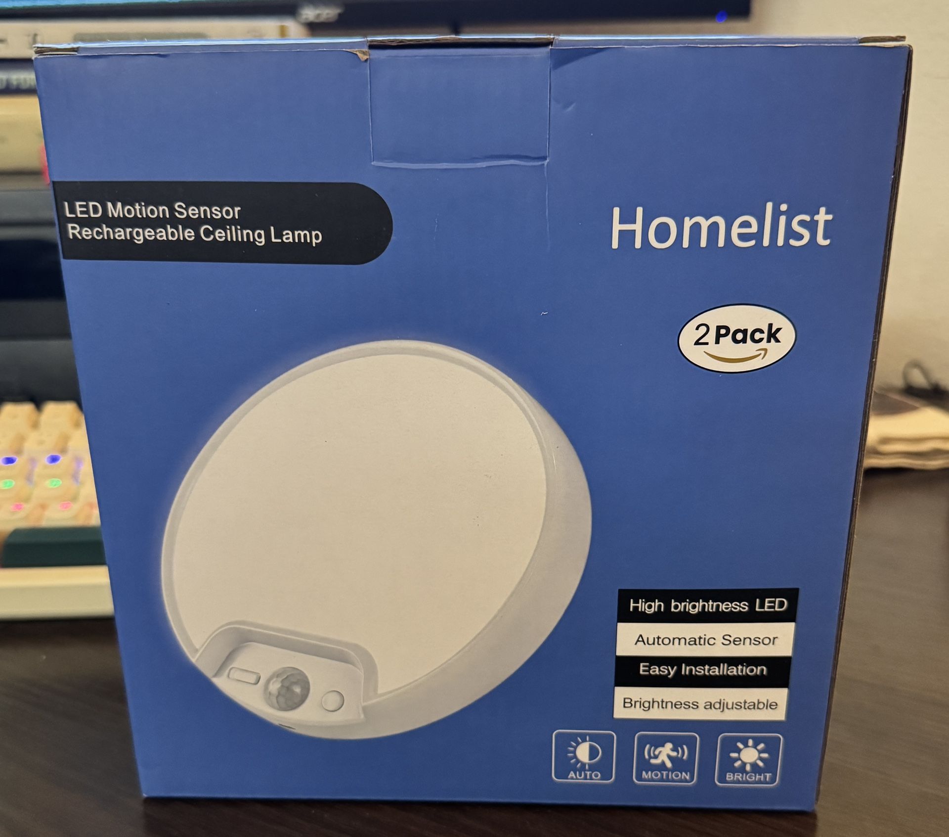 LED Motion Sensor Lights 2 Pack