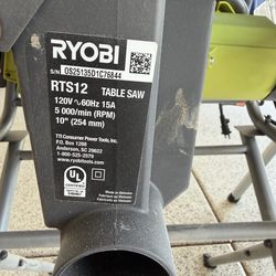 Table Saw RYOBI 10”