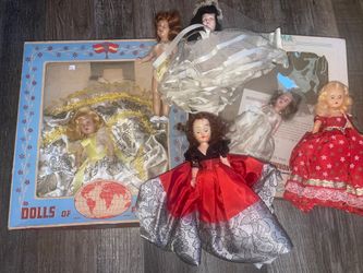 Antique Lot Nancy Ann Sleepy Eyed Dolls 