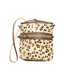 Myra Bag Leopard Leather Crossbody New