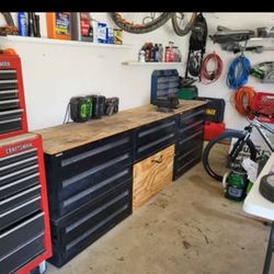 Workbench with drawers tool box