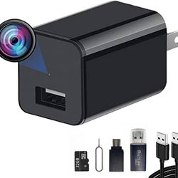 new 32GB Spy Camera Charger - Nanny Cam Hidden Camera - HD 1080P No WiFi Needed - Small Cameras - Mini Spy Camera Wall Charger - Secret Hidden Cameras