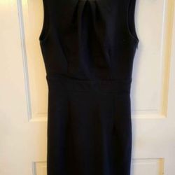 Windsor Women's Size Small Little Black Dress Lace Back Side Zip Short Classy Sleeveless Round Neck