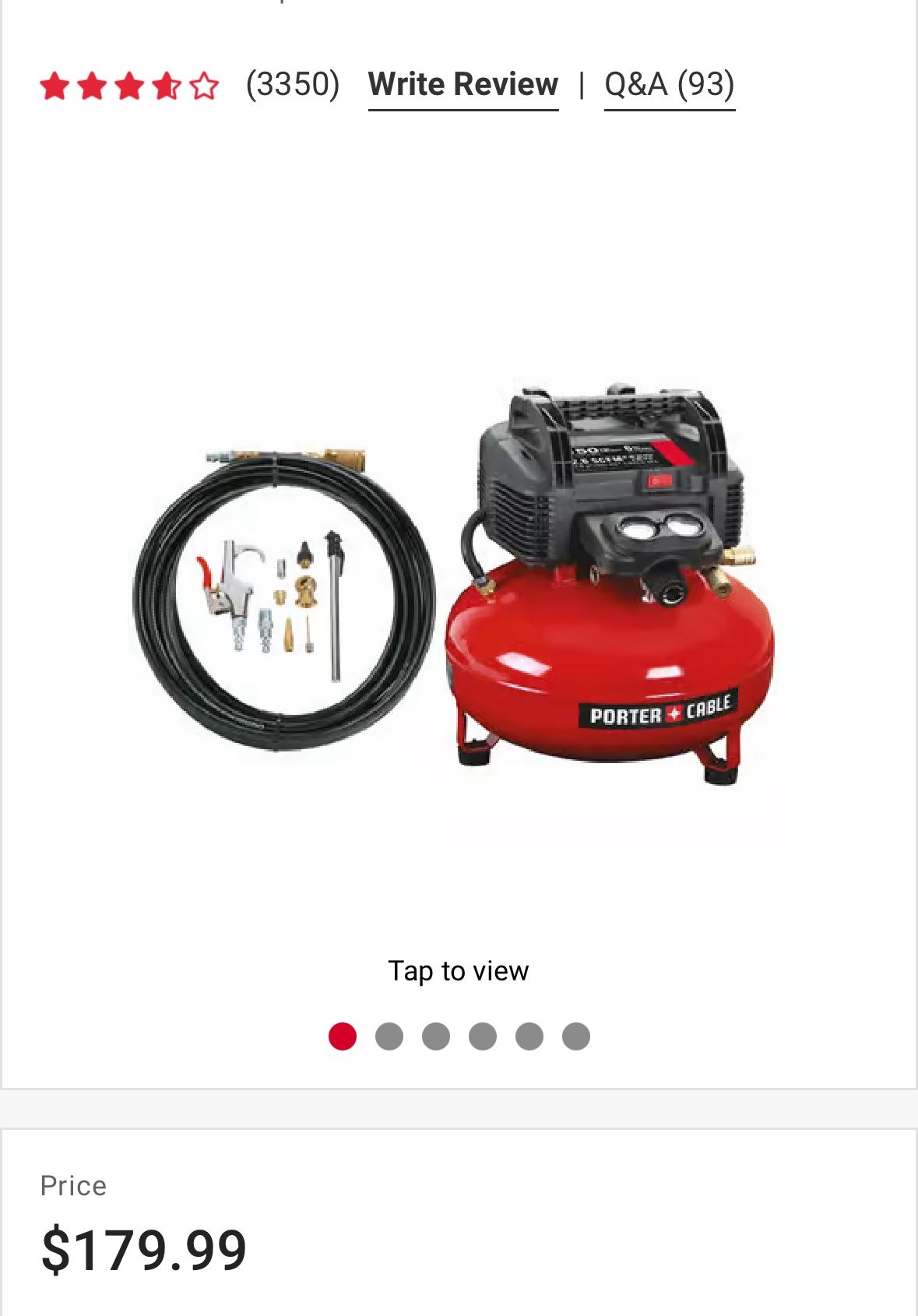Craftsman 6 Gallon Compressor Kit