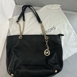 Michael Kors Black Leather Handbag