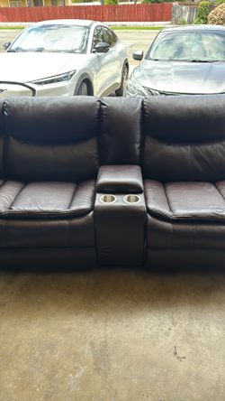 Brown sofa