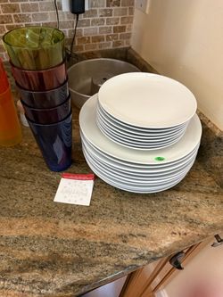 White Plate Set