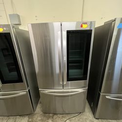 LG Instaview 36”Width Standard Depth French Door Fridge