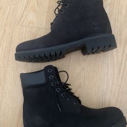 Timberland Boots Black, Men Size 7/kids Size7