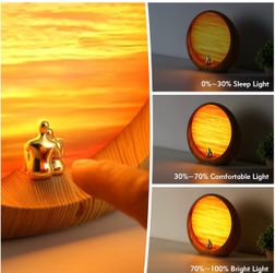 USB-Powered Dimmable Touch Control Bedside Lamp