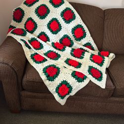 Hand Crocheted Afghan/Throw