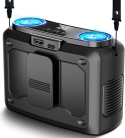 20000mAh Portable Fan,Ture High Speed Dual Motors with 200% Powerful Airflow, Up to 135Hours and Rechargeable Personal Neck Waist Wearable Fans for Tr