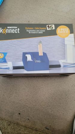 Bostitch Konnect Workspace Cable Organizer 3-Piece Kit