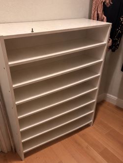 White shoe shelf modular