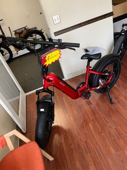 Open Box, Fully Assembled SISIGAD 20" Champ Ext Fat Tire Folding Electric Bike
