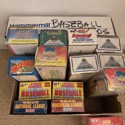 FACTORY SEALED BASEBALL CARDS GALORE !!!