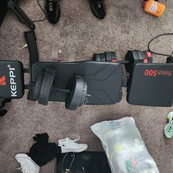 Adjustable Bench And Dumbbells 