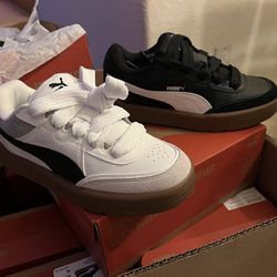 new pumas  shoes size a the box only