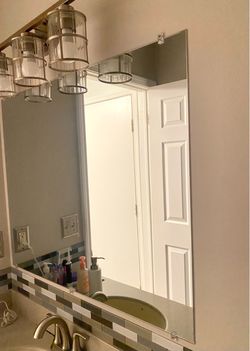 Frameless Wall Mirror (36" X 36") **Great Condition**
