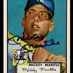 RARE x25 Mickey Mantle Rookie RP 1952 #311 w/ Auto