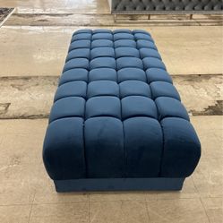Velvet Ottoman Same day Brand New 