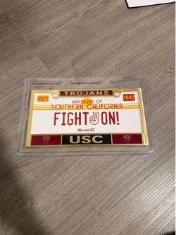 USC Trojans License Plate Frame